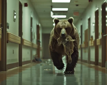 Un orso irrompe in ospedale: l’infermiera è in lacrime per quello che porta in bocca